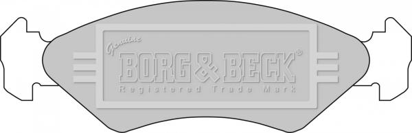 Borg & Beck BBP1112 - Bremžu uzliku kompl., Disku bremzes www.autospares.lv