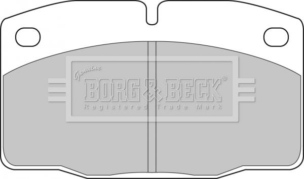 Borg & Beck BBP1117 - Тормозные колодки, дисковые, комплект www.autospares.lv