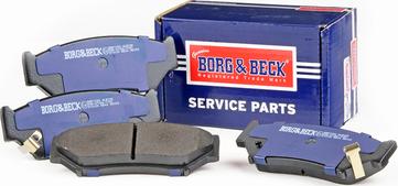 Borg & Beck BBP1184 - Bremžu uzliku kompl., Disku bremzes www.autospares.lv