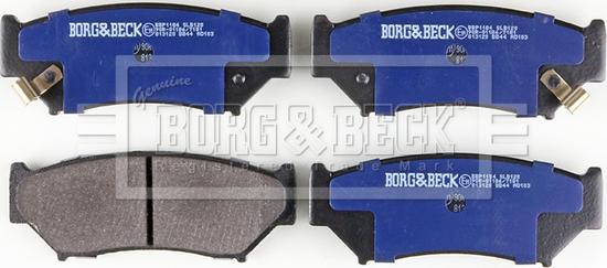 Borg & Beck BBP1184 - Bremžu uzliku kompl., Disku bremzes www.autospares.lv