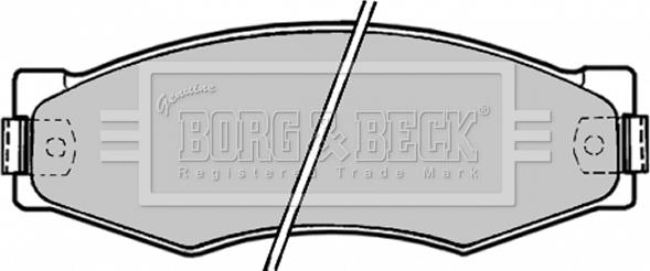 Borg & Beck BBP1180 - Bremžu uzliku kompl., Disku bremzes www.autospares.lv