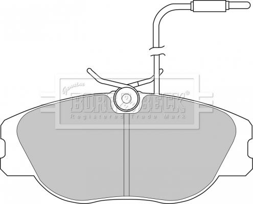 Borg & Beck BBP1134 - Bremžu uzliku kompl., Disku bremzes www.autospares.lv