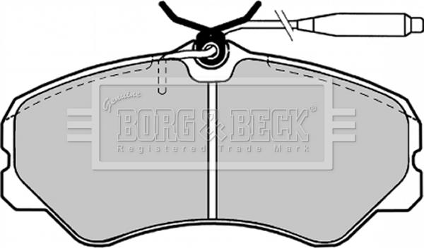 Borg & Beck BBP1130 - Bremžu uzliku kompl., Disku bremzes www.autospares.lv