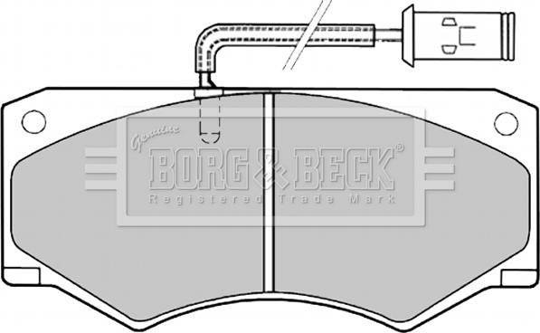 Borg & Beck BBP1138 - Bremžu uzliku kompl., Disku bremzes www.autospares.lv