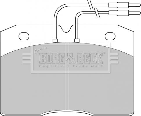 Borg & Beck BBP1133 - Bremžu uzliku kompl., Disku bremzes autospares.lv