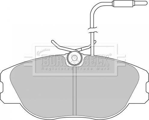 Borg & Beck BBP1129 - Bremžu uzliku kompl., Disku bremzes autospares.lv