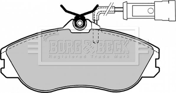 Borg & Beck BBP1124 - Bremžu uzliku kompl., Disku bremzes www.autospares.lv