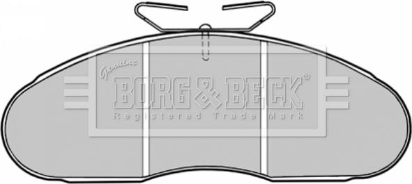 Borg & Beck BBP1126 - Bremžu uzliku kompl., Disku bremzes www.autospares.lv