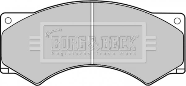 Borg & Beck BBP1122 - Bremžu uzliku kompl., Disku bremzes www.autospares.lv