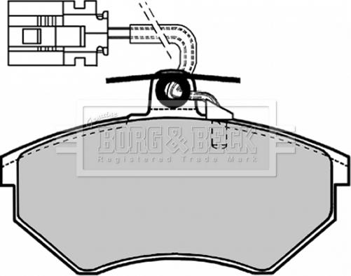 Borg & Beck BBP1127 - Bremžu uzliku kompl., Disku bremzes autospares.lv