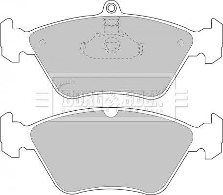 Borg & Beck BBP1487 - Bremžu uzliku kompl., Disku bremzes www.autospares.lv