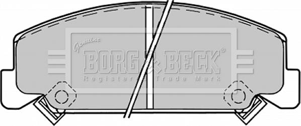 Borg & Beck BBP1176 - Brake Pad Set, disc brake www.autospares.lv