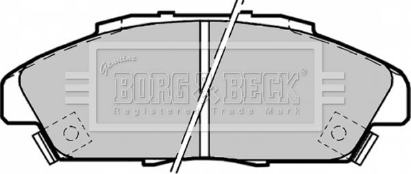 Borg & Beck BBP1170 - Тормозные колодки, дисковые, комплект www.autospares.lv