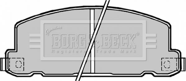 Borg & Beck BBP1171 - Bremžu uzliku kompl., Disku bremzes www.autospares.lv