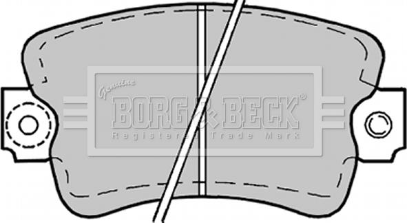 Borg & Beck BBP1178 - Тормозные колодки, дисковые, комплект www.autospares.lv