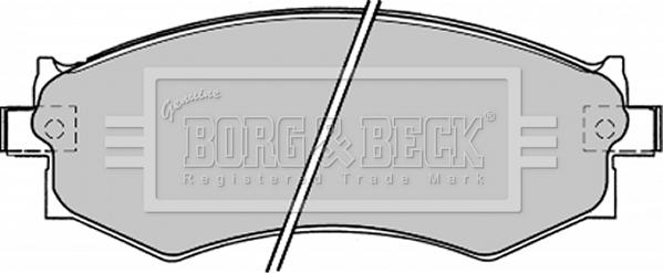 Borg & Beck BBP1173 - Bremžu uzliku kompl., Disku bremzes www.autospares.lv