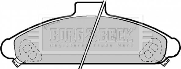 Borg & Beck BBP1172 - Bremžu uzliku kompl., Disku bremzes www.autospares.lv