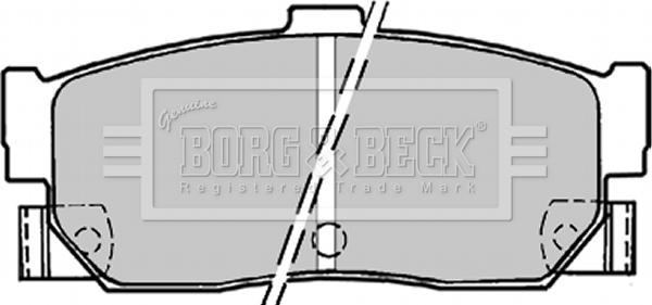 Borg & Beck BBP1177 - Тормозные колодки, дисковые, комплект www.autospares.lv