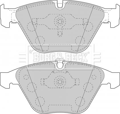 Borg & Beck BBP1894 - Bremžu uzliku kompl., Disku bremzes www.autospares.lv