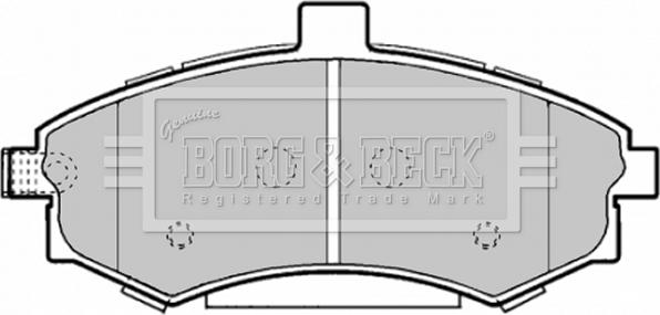 Borg & Beck BBP1896 - Bremžu uzliku kompl., Disku bremzes www.autospares.lv