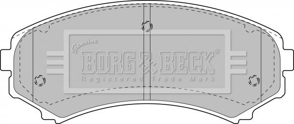 Borg & Beck BBP1891 - Brake Pad Set, disc brake www.autospares.lv