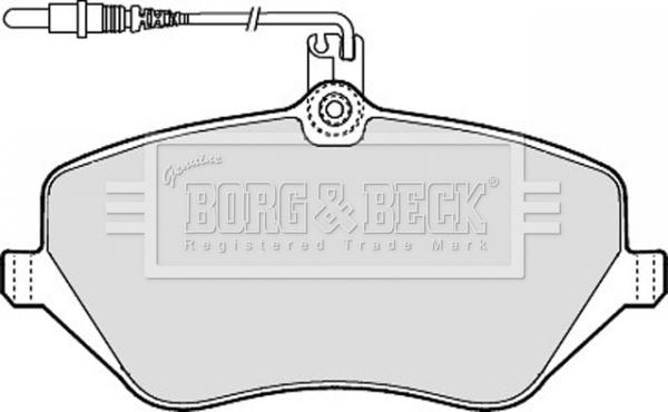 Borg & Beck BBP1898 - Bremžu uzliku kompl., Disku bremzes autospares.lv