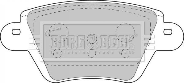 Borg & Beck BBP1892 - Тормозные колодки, дисковые, комплект www.autospares.lv