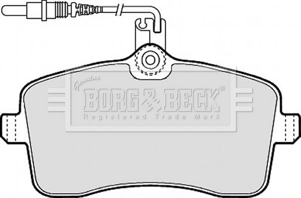 Borg & Beck BBP1897 - Bremžu uzliku kompl., Disku bremzes autospares.lv