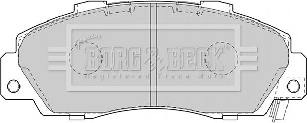 Borg & Beck BBP1845 - Bremžu uzliku kompl., Disku bremzes autospares.lv