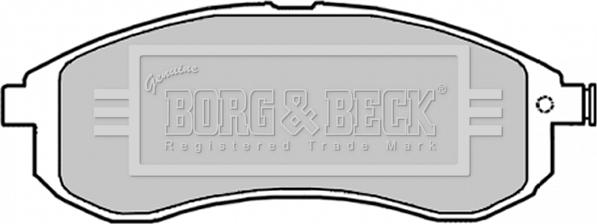 Borg & Beck BBP1840 - Brake Pad Set, disc brake www.autospares.lv