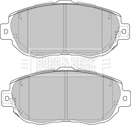 Borg & Beck BBP1848 - Тормозные колодки, дисковые, комплект www.autospares.lv