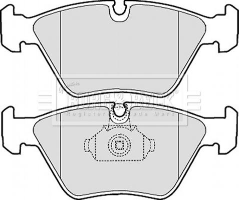 Borg & Beck BBP1843 - Brake Pad Set, disc brake www.autospares.lv