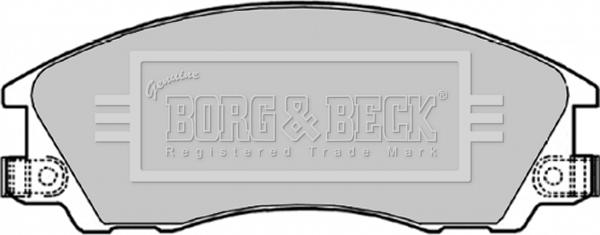 Borg & Beck BBP1842 - Bremžu uzliku kompl., Disku bremzes www.autospares.lv