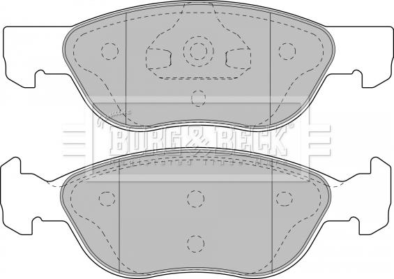 Borg & Beck BBP1859 - Bremžu uzliku kompl., Disku bremzes www.autospares.lv