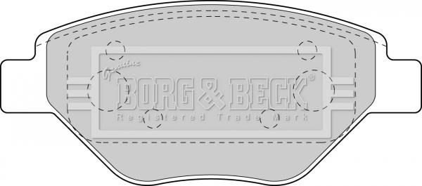 Borg & Beck BBP1851 - Bremžu uzliku kompl., Disku bremzes www.autospares.lv