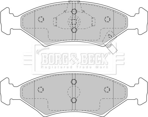 Borg & Beck BBP1865 - Тормозные колодки, дисковые, комплект www.autospares.lv