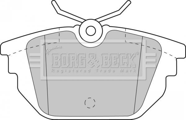 Borg & Beck BBP1867 - Brake Pad Set, disc brake www.autospares.lv