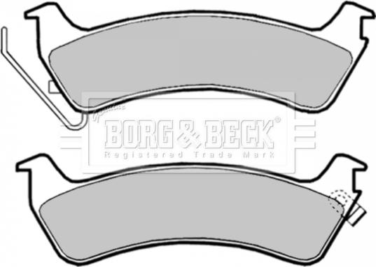 Borg & Beck BBP1809 - Bremžu uzliku kompl., Disku bremzes www.autospares.lv