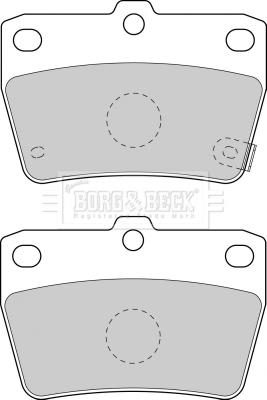 Borg & Beck BBP1804 - Bremžu uzliku kompl., Disku bremzes www.autospares.lv