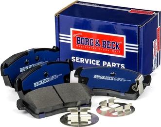 Borg & Beck BBP1801 - Тормозные колодки, дисковые, комплект www.autospares.lv