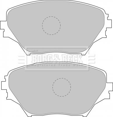 Borg & Beck BBP1803 - Bremžu uzliku kompl., Disku bremzes www.autospares.lv