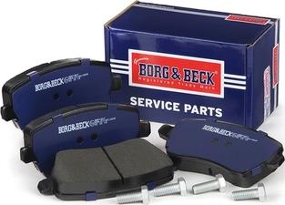 Borg & Beck BBP1807 - Тормозные колодки, дисковые, комплект www.autospares.lv