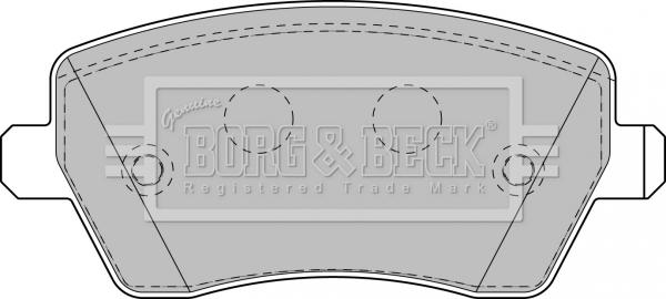 Borg & Beck BBP1807 - Bremžu uzliku kompl., Disku bremzes www.autospares.lv