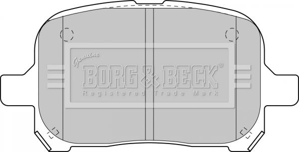 Borg & Beck BBP1810 - Brake Pad Set, disc brake www.autospares.lv