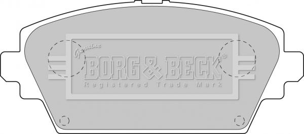 Borg & Beck BBP1811 - Bremžu uzliku kompl., Disku bremzes www.autospares.lv