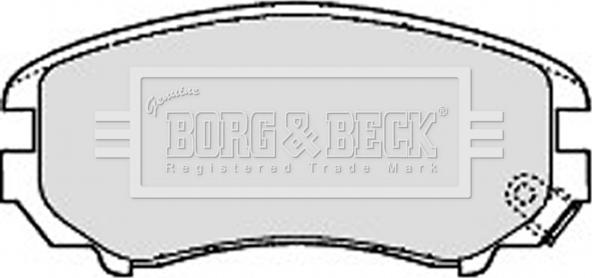 Borg & Beck BBP1884 - Тормозные колодки, дисковые, комплект www.autospares.lv