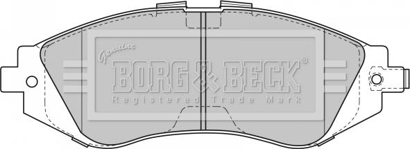 Borg & Beck BBP1881 - Bremžu uzliku kompl., Disku bremzes www.autospares.lv