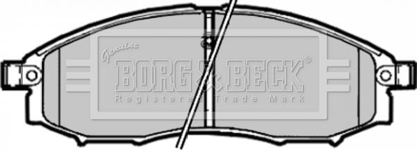 Borg & Beck BBP1882 - Bremžu uzliku kompl., Disku bremzes www.autospares.lv