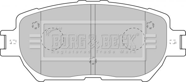 Borg & Beck BBP1833 - Brake Pad Set, disc brake www.autospares.lv