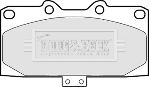 Borg & Beck BBP1832 - Bremžu uzliku kompl., Disku bremzes www.autospares.lv